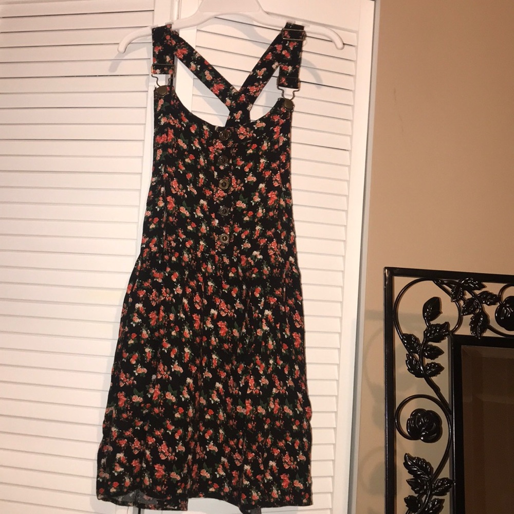 Charlotte Russe Floral overalls/dress